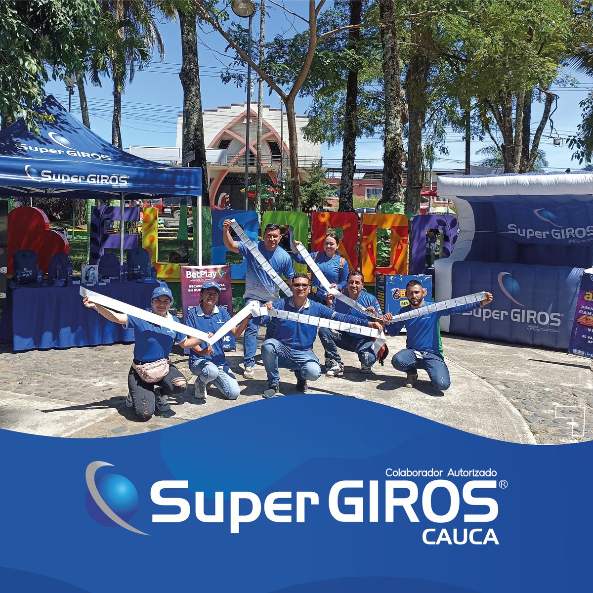 SuperGIROSCauca's tweet photo. 📷 ¡Hoy es tu día de SUERTE! 📷
Visita nuestros puntos de venta SuperGIROS y descubre grandes sorpresas con nuestras promociones y opciones para ser el nuevo millonario de Colombia 👏
#TodoXNuestraGente #CaucaEsTerritorioSuperGIROS https://t.co/kp20GV3Vwm