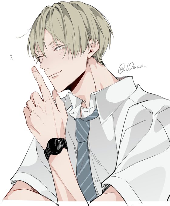 「necktie wristwatch」 illustration images(Latest)｜4pages