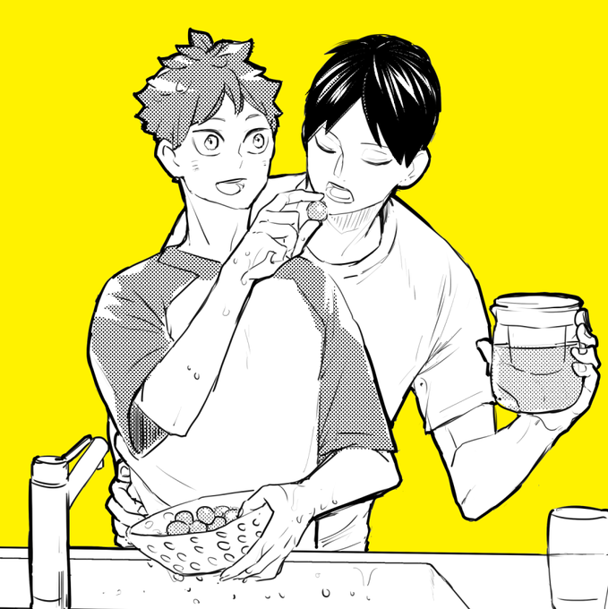 「2boys feeding」 illustration images(Latest)