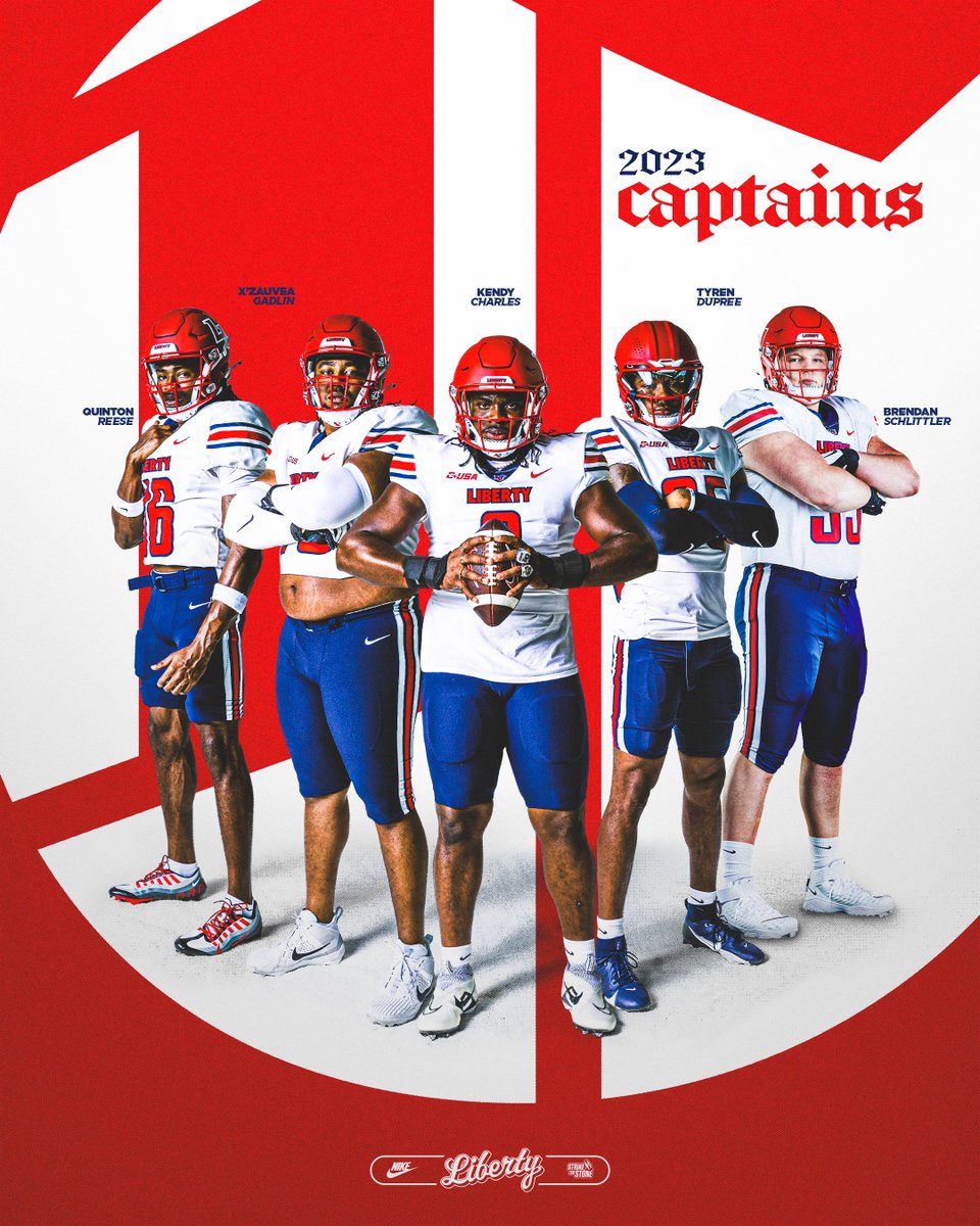 Introducing your 2023 Liberty Football Captains 🫡