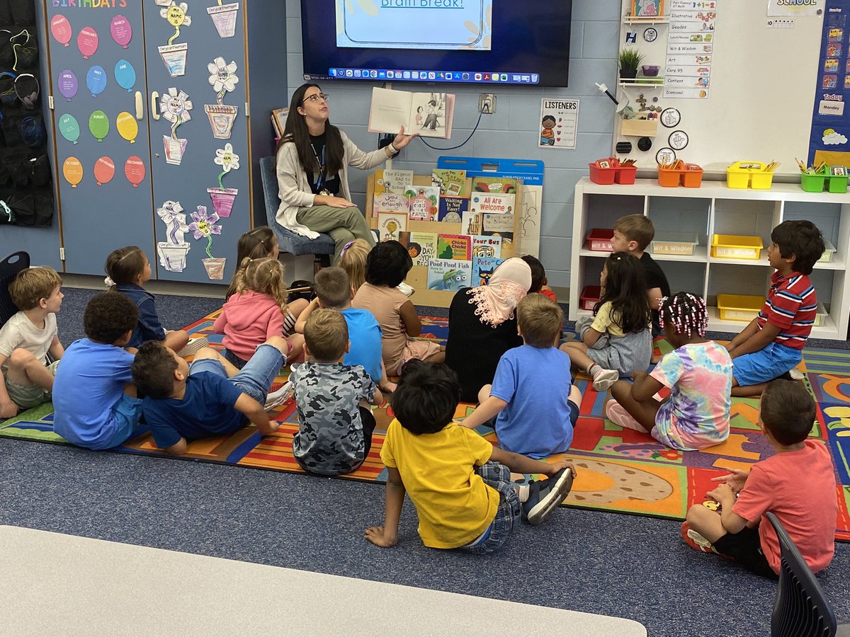 Kindergarteners in Miss Dempsey’s class delving into their first Wit & Wisdom lesson!