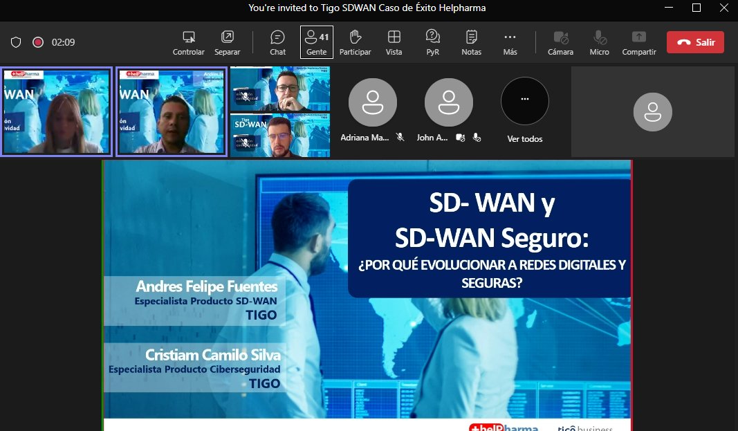 Así conectamos cada vez a más colombianos y lo hacemos de la mejor manera. Les contamos a empresarios, cómo Tigo SD-WAN lleva a las compañías una conectividad más inteligente. Presentamos caso de éxito <a href="/HelpharmaIPS/">Helpharma</a> y los sorprendentes resultados logrados con su implementación.