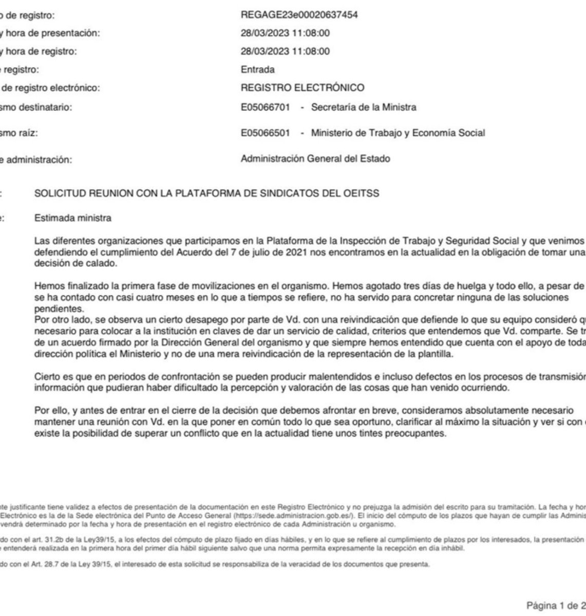 instrabajoyss's tweet photo. Y con la Inspección de Trabajo? @Yolanda_Diaz_ ¿Cuándo se reúne? Le pedimos reunión el 28 de marzo y aún estamos esperando respuesta. 

Paridad de igualdad salarial también en Inspección de Trabajo. 

@empleogob https://t.co/anWuWOfmr1