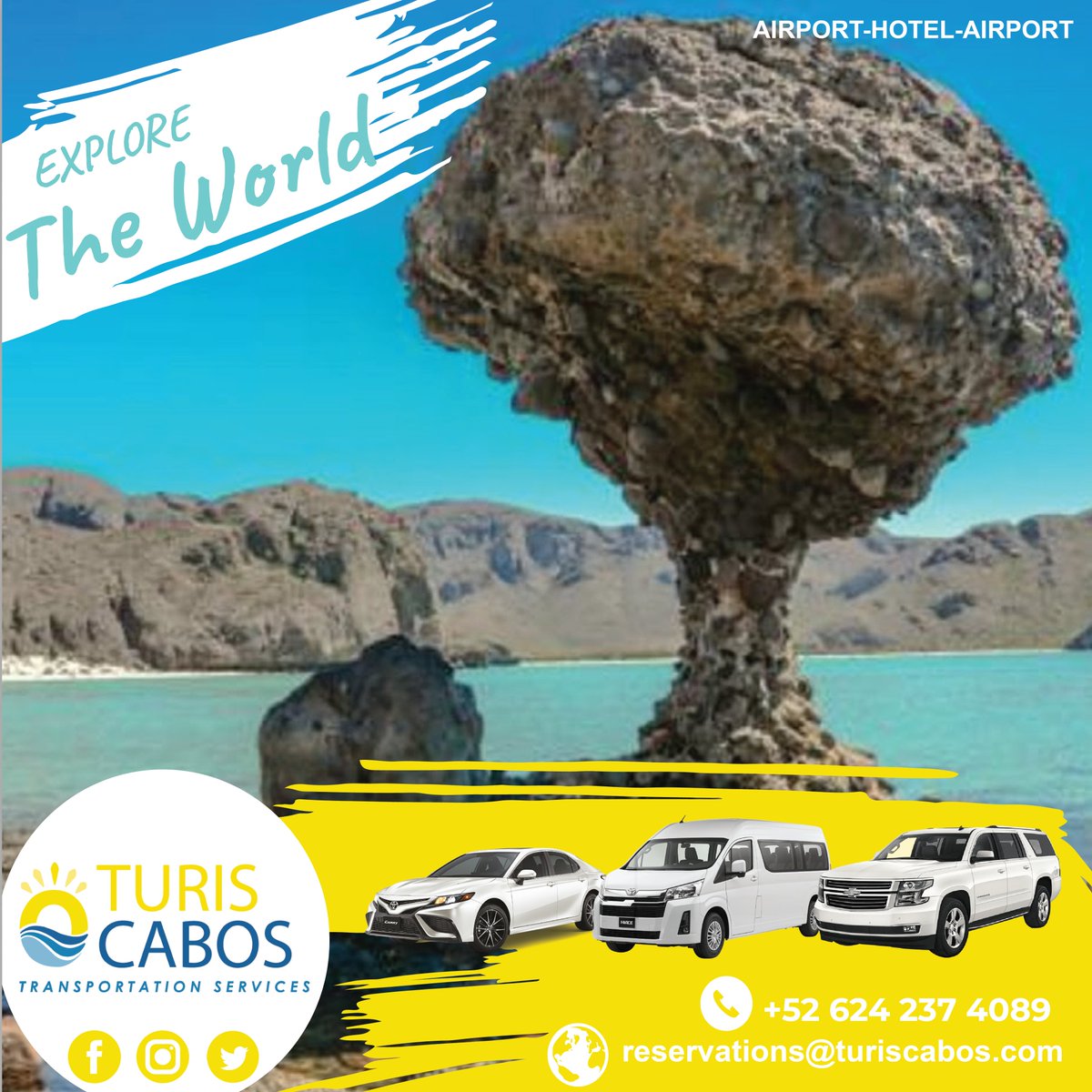 TurisCabosSJD's tweet photo. 📷Discover new destinations with Turiscabos 📷
Are you ready to explore amazing places? In Turiscabos we take you wherever you want to go. 📷 Fall in love with Los Cabos.
Turiscabos Leader in transportation.
Always Ready, Always On Time.
📷contact:📷 +52 624 237 4089 https://t.co/x7DJ2tsOH5