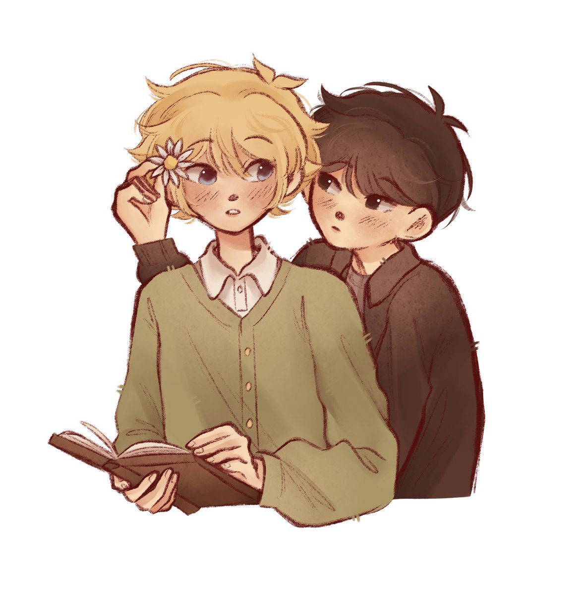 mirimisus's tweet image. art trade with @Inksweater !! #OMORI #OMORIFANART #omorisunflower