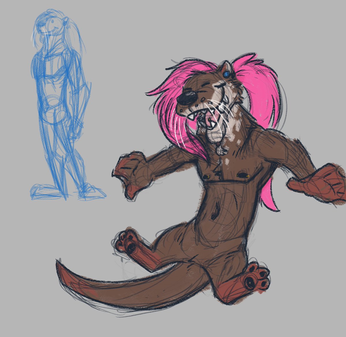 TAWA2TAWA_'s tweet photo. #74C
I keep wondering what furry alt to make Kiko. Dingo? River otter? Sailfish to stick with the aquatic theme? Kangaroo? Either way he's gonna be a tall twunk idiot that loves to board on the waves and streets. https://t.co/c26AawLL79