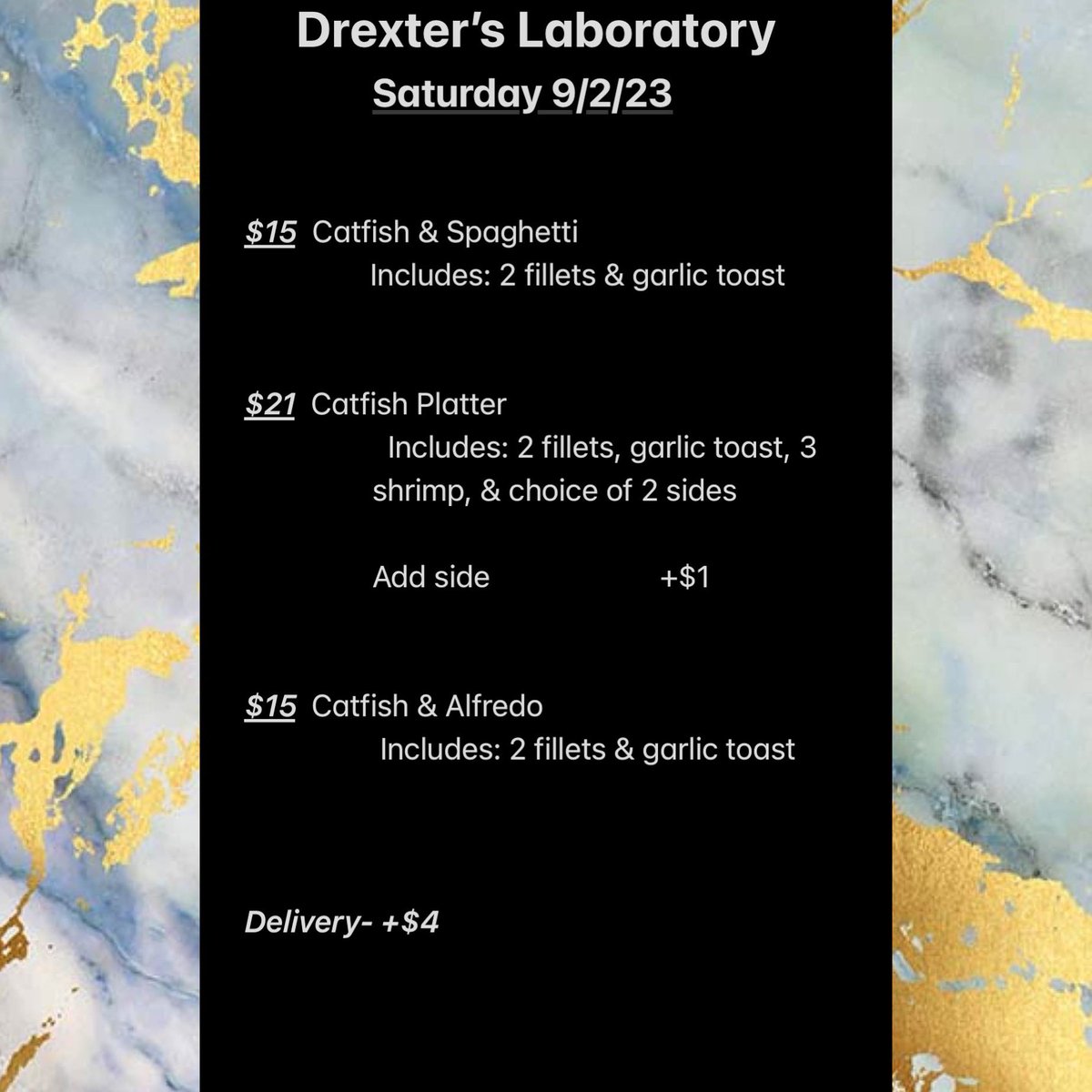 ChefBoyarDrex's tweet photo. Fried Catfish/ Vegan Stir Fry

Will be serving on Saturday, 9/2 @2:30pm. Accepting preorders &amp; payments until Friday, 9/1 @10:30pm

Denton pickup/delivery(+$4) https://t.co/m0agYI6Qw8