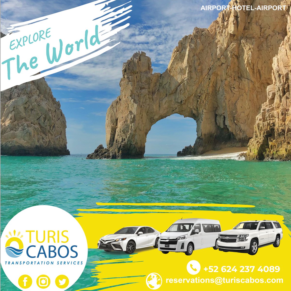 TurisCabosSJD's tweet photo. 📷Discover new destinations with Turiscabos 📷
Are you ready to explore amazing places? In Turiscabos we take you wherever you want to go. 📷 Fall in love with Los Cabos.
Turiscabos Leader in transportation.
Always Ready, Always On Time.
📷contact:📷 +52 624 237 4089 https://t.co/vfKqtZx1pp