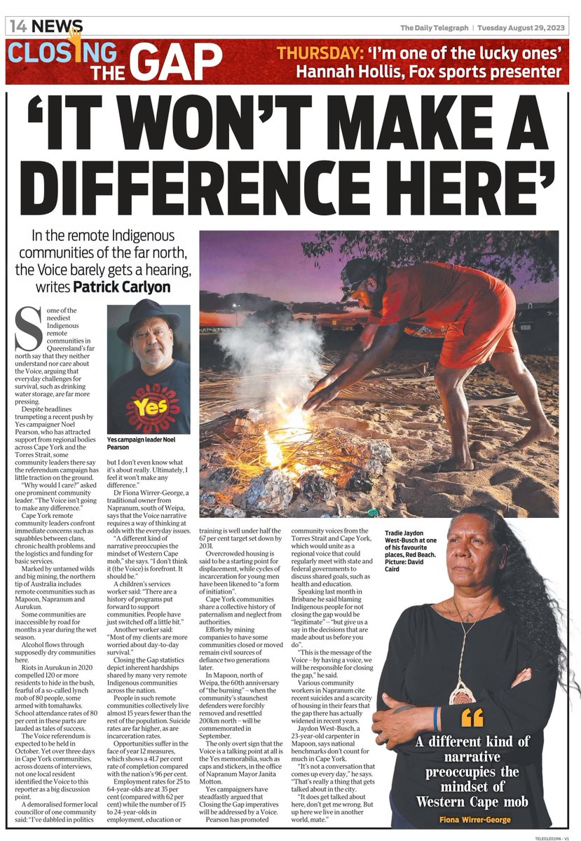 nyunggai's tweet photo. Truth Telling. The Voice is not going to make a difference. https://t.co/RhjCoTIFn8