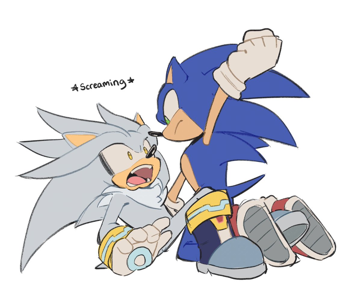 QKora01's tweet photo. Sibling bonding am I right?
#SilverTheHedgehog #SonicTheHedgehog https://t.co/qkHNeExrZe