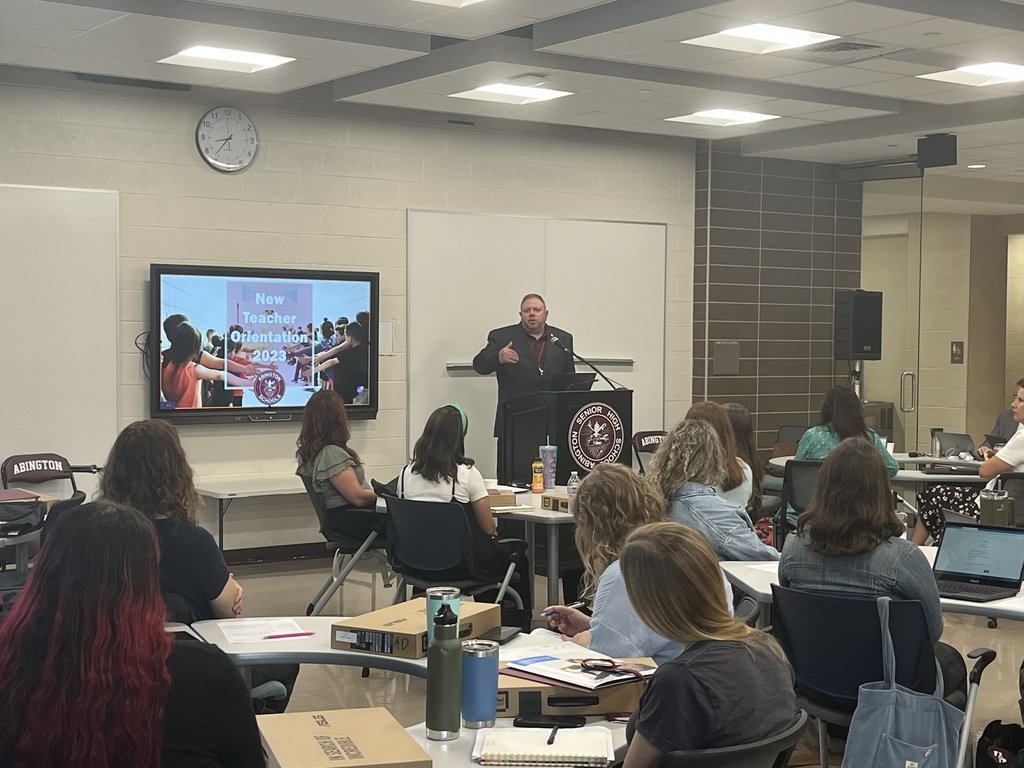 AbingtonSchools's tweet photo. Please join us in extending a warm welcome to our recently hired educators who met today for our annual New Teacher Orientation! We are excited to have them on our team. #OneASD #Back2SchoolASD #ASDProud https://t.co/ar8MbFomAy