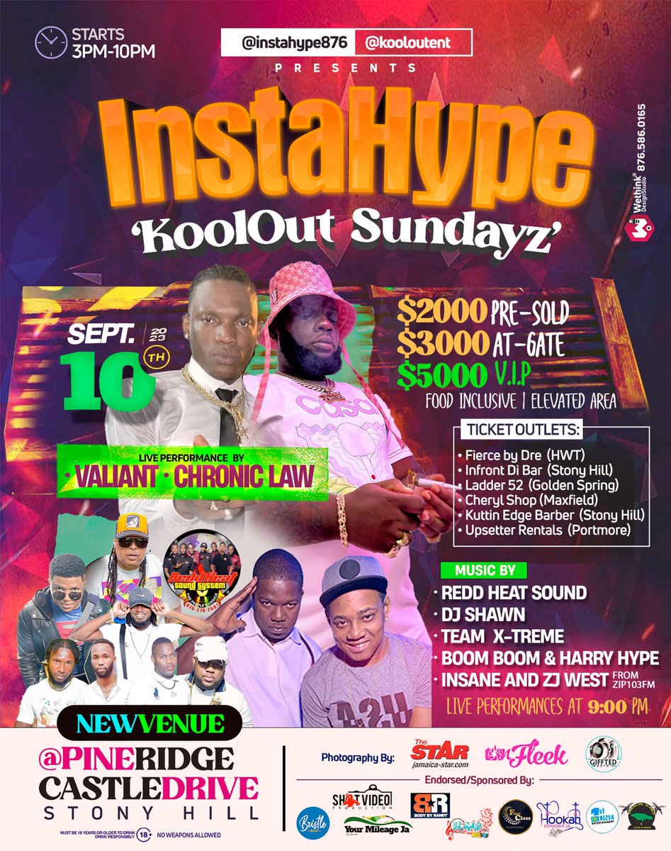 Raggahmufinzent's tweet photo. 🚨 CHRONIC LAW + VALIANT 🚨 #INSTAHYPE2023 #KOOLOUT in 13 DAYS‼️‼️ 30-great birthday par #PineRidge #StonyHill 🔥🔥 https://t.co/N8I8ONTNpb