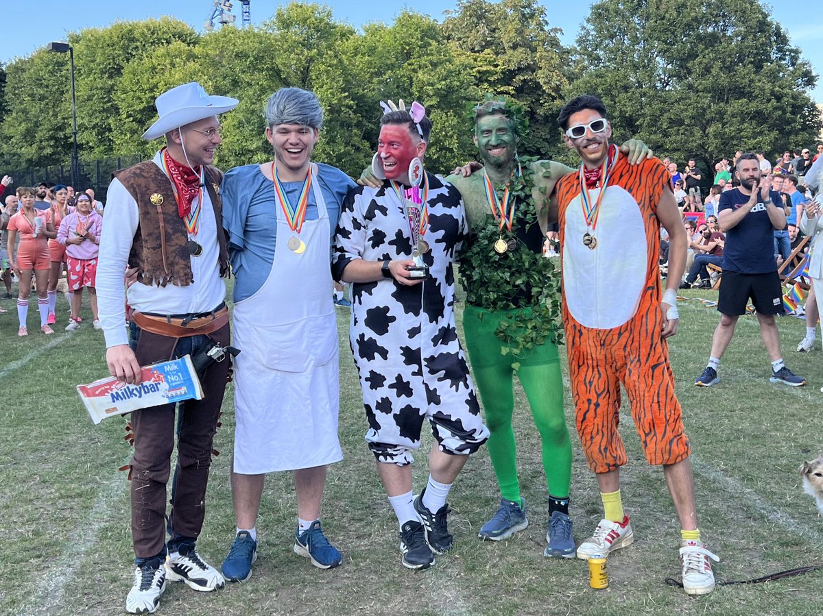 LGBT HERO (@lgbthero) on Twitter photo And the winners are…
🏆 <a href="/londontitansfc/">London Titans FC</a>
🥈 <a href="/bittenpeachuk/">The Bitten Peach</a>
🥉 <a href="/TheMosaicTrust/">The Mosaic Trust</a>
A big congratulations to the <a href="/londontitansfc/">London Titans FC</a> for winning <a href="/thervt/">Royal Vauxhall Tavern</a> Sports Day 2023 and for being our top fundraising team.
A big thank you to all the teams who entered, to everyone who donated, to And the winners are…
🏆 <a href="/londontitansfc/">London Titans FC</a>
🥈 <a href="/bittenpeachuk/">The Bitten Peach</a>
🥉 <a href="/TheMosaicTrust/">The Mosaic Trust</a>
A big congratulations to the <a href="/londontitansfc/">London Titans FC</a> for winning <a href="/thervt/">Royal Vauxhall Tavern</a> Sports Day 2023 and for being our top fundraising team.
A big thank you to all the teams who entered, to everyone who donated, to