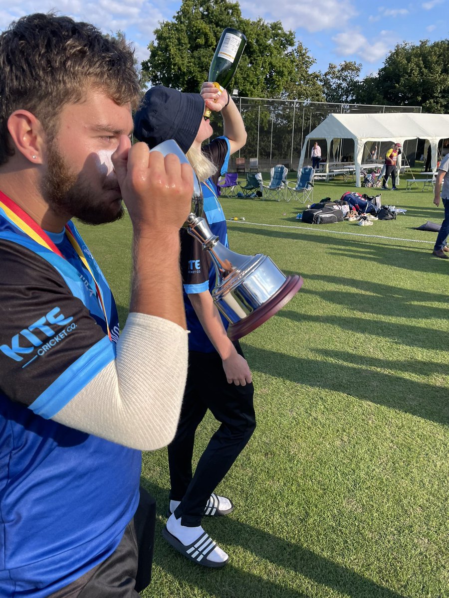 A massive thank you to Upwood for hosting a brilliant 6 aside tournament today 👏🏻 Our team managed to top group B, win the semi final and then beat Waresley in final! 🏆 We made 146-0 in our 10 overs (J Purse 78*, J Haycock 58*) which proved a comfortable winning score 🏅