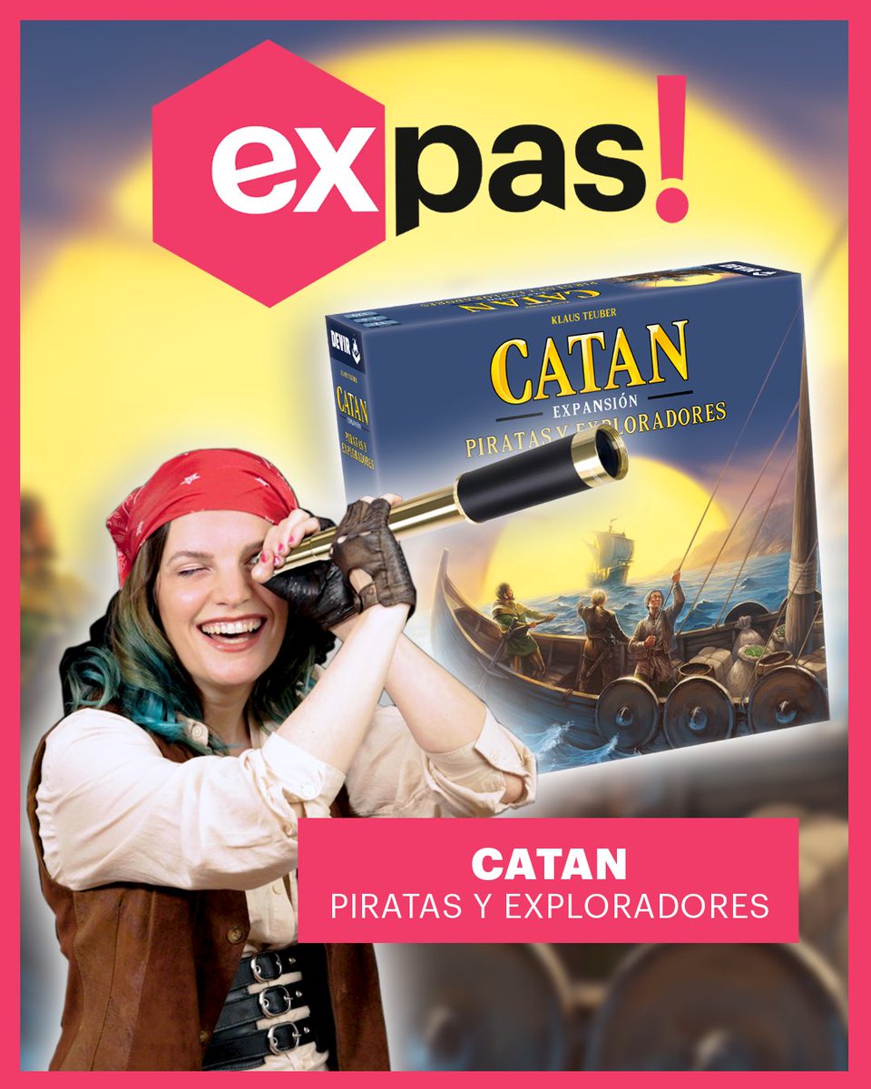 DevirMexico's tweet photo. Aaargh! Volvemos a altamar para conocer una de las cuatro #expansiones esenciales de Catan: #PiratasyExploradores 🏴☠️
Acompaña a Simone y descubre qué novedades trae esta nueva propuesta para tu ludoteca.
📺 https://t.co/TXGGnSLcjp https://t.co/V9J61GsMXI