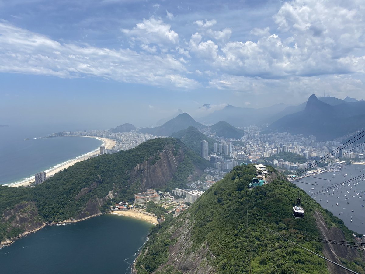 Clarageogteach1's tweet photo. Country 5) Brazil 

Visiting Rio which involved a hike to Christ the Redeemer, the cable car up Sugarloaf Mountain and a day exploring the Copacabana and Ipanema Beach 🇧🇷 https://t.co/FM4d4SHEla
