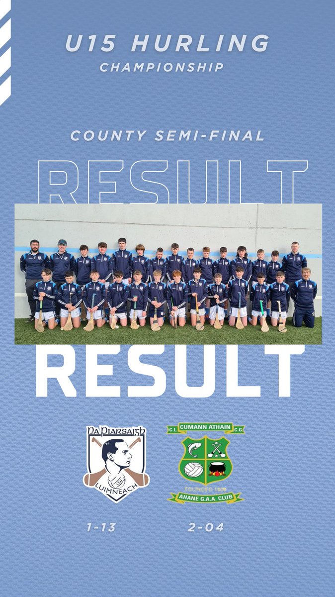 NapGAA's tweet photo. Great win tonight for our under 15 hurlers who now qualify for the County Final https://t.co/4JZpFoiOfu
