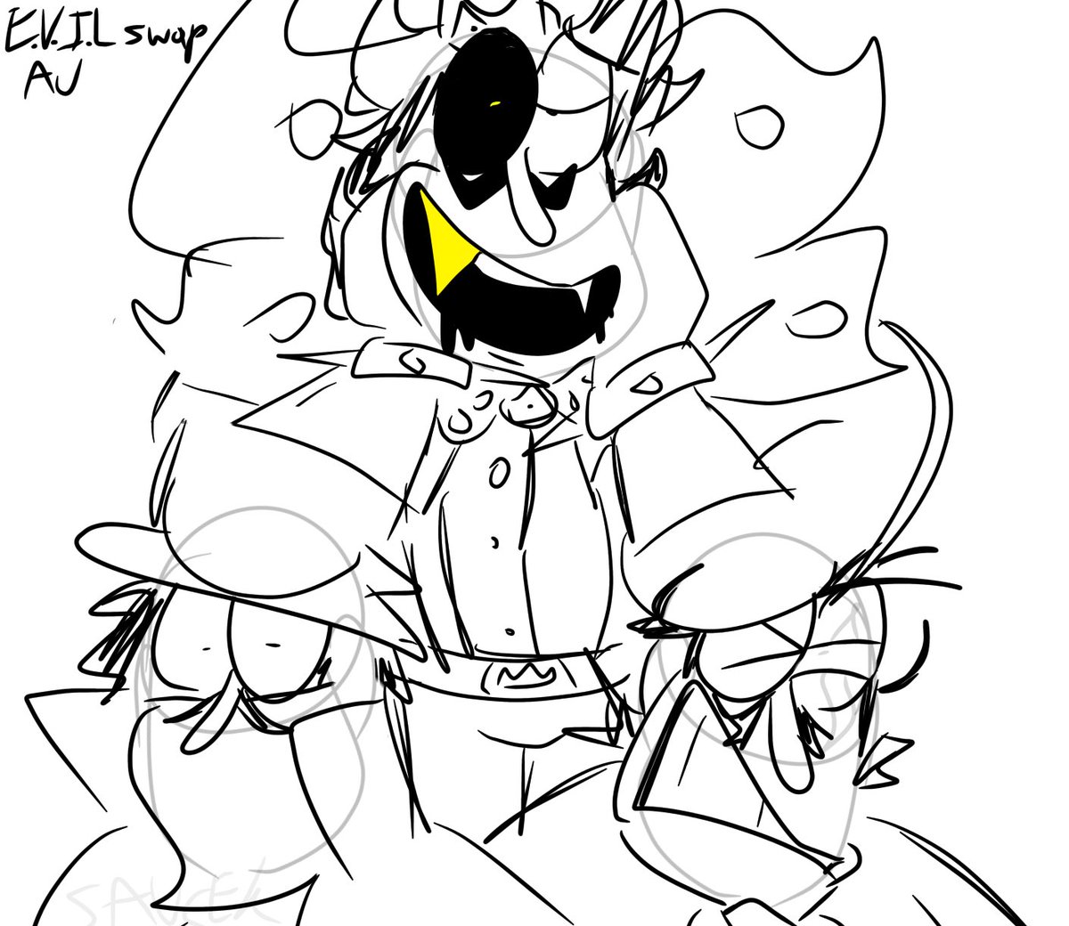 thesaucer9000's tweet photo. still gotta do the other aus!!
#pizzatower #pizzatowerau #evilau #evilswap #everythingallatonce https://t.co/PWqVtHJa3a