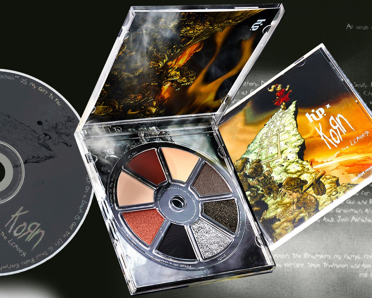 First access to pre-order the relaunch of our #FollowTheLeader eyeshadow palette is now live in our online store. Check out the rest of our #FTL25 merch collection and get yours at kornwebstore.com.