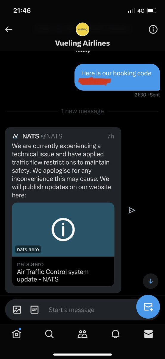 jbooth12's tweet photo. @vueling Thanks for sending a link to NATS Info. As if you are supporting a vulnerable customers. You are a joke and have not been at the disposal at all. https://t.co/5HwdOHXqtU