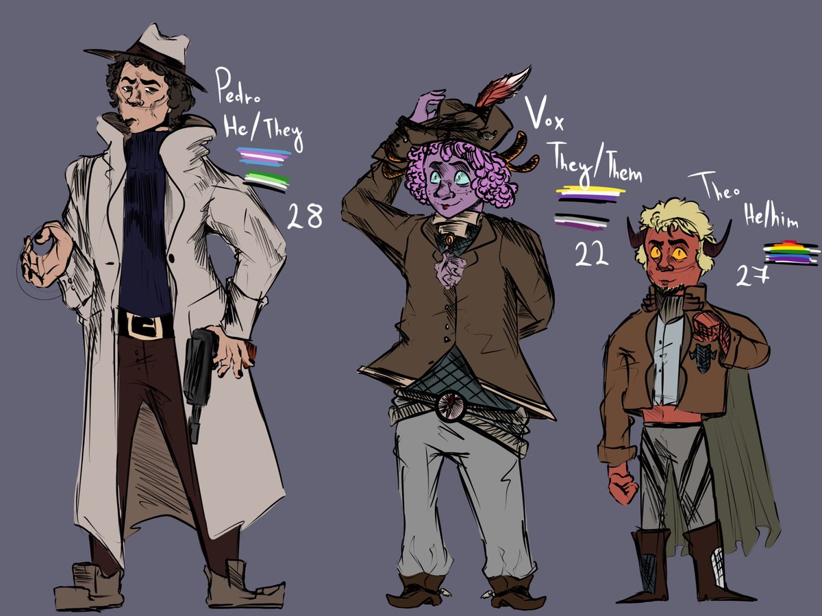 SirDrawsAlot's tweet photo. Here are some Ocs ! #digitalartwork #digitaldrawing #drawing #art #originalcharacter https://t.co/nlIITQdyi9