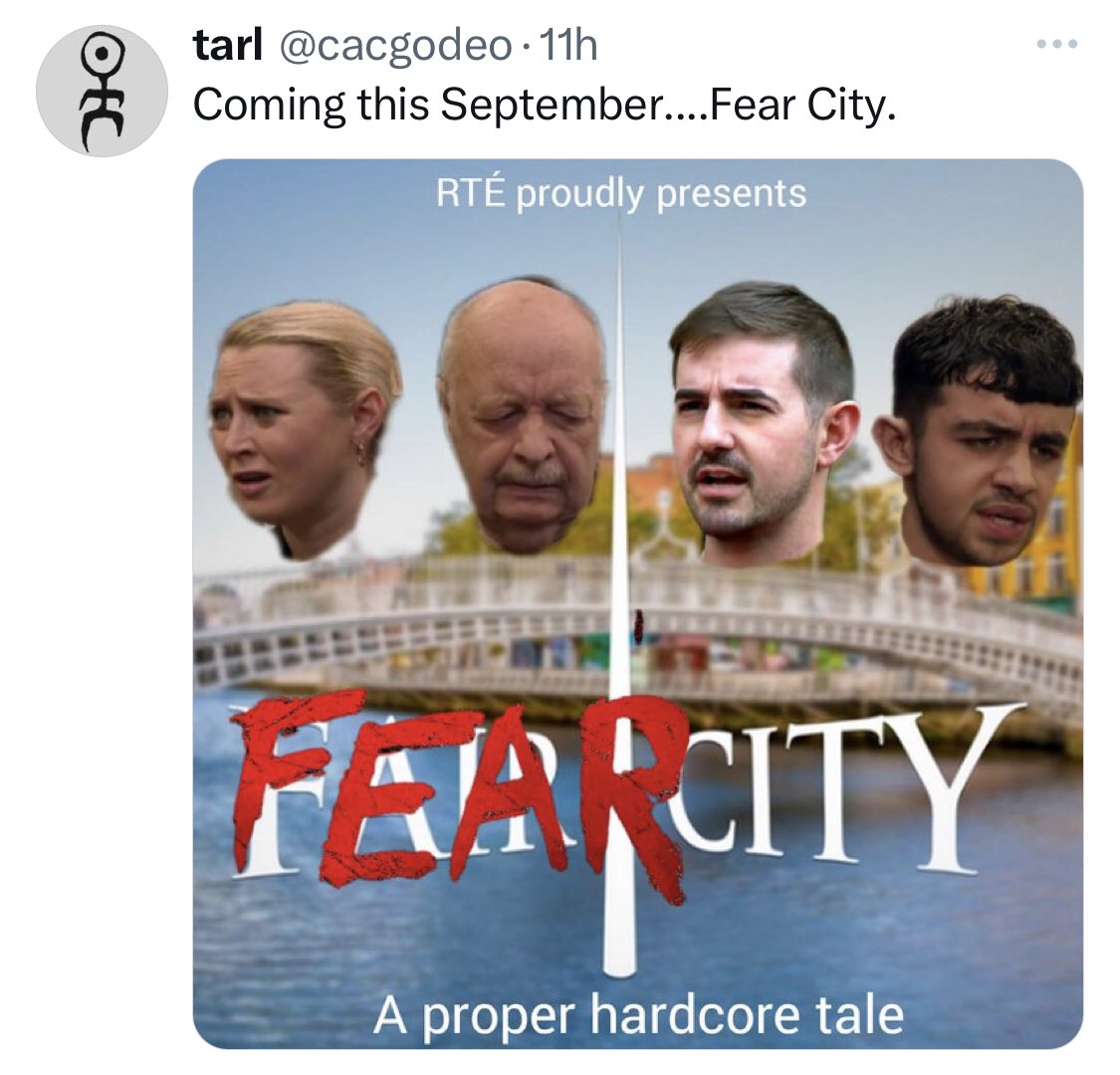 #FearCity = #FairCity

That’s exactly what the Liberal Lefty’s In #Ireland want 2 Spread✅ 

Well #GODLY People Who I Mix With Don’t #FEAR Any1 Or Anything 😉

We Know This Is A Cheap Tactic 2 Keep The Masses In Fear Of People Who Share Conservative Values 

DONT PUSH US⚠️