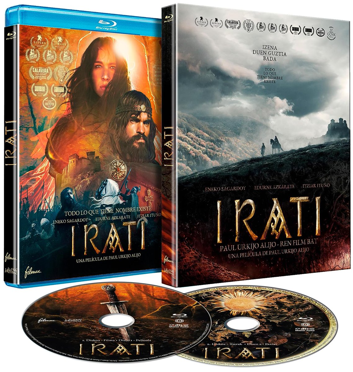 DivisaFilms's tweet photo. El cine fantástico está en buenas manos, las de @PaulUrkijo🎬
⚔️#IRATI 
👿#ERREMENTARI (El herrero y el diablo)
Disfrútalas en Blu-Ray y DVD📀 https://t.co/xmynjRGVjE