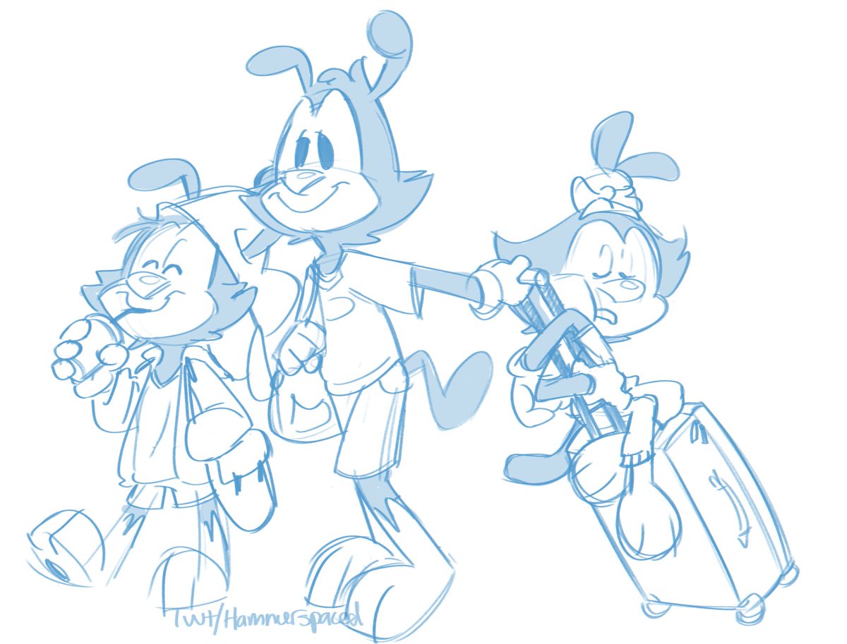 AudiArts's tweet photo. I'm back from vacation! Had a wonderful time and I'm already missing SK, but it's good to be back home too 🥰💖 #Animaniacs https://t.co/661G4lpGCG