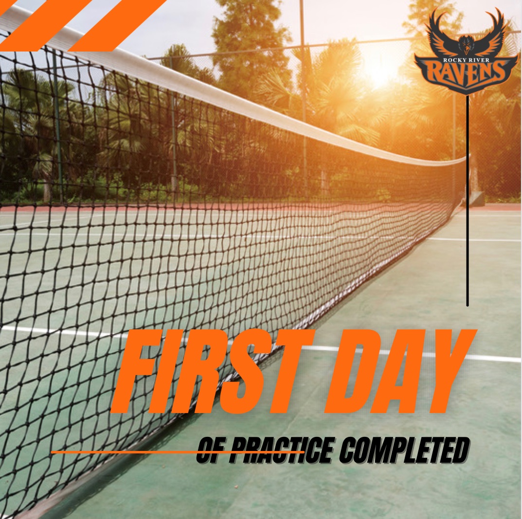 Rocky_Tennis's tweet photo. Excited to say that our first day of practice is officially complete.
#WeBuilt4This ๐ ๐ฆโโฌ#WeAlreadyChampions #RockyRiverHighSchool https://t.co/c7qSkvLRXr
