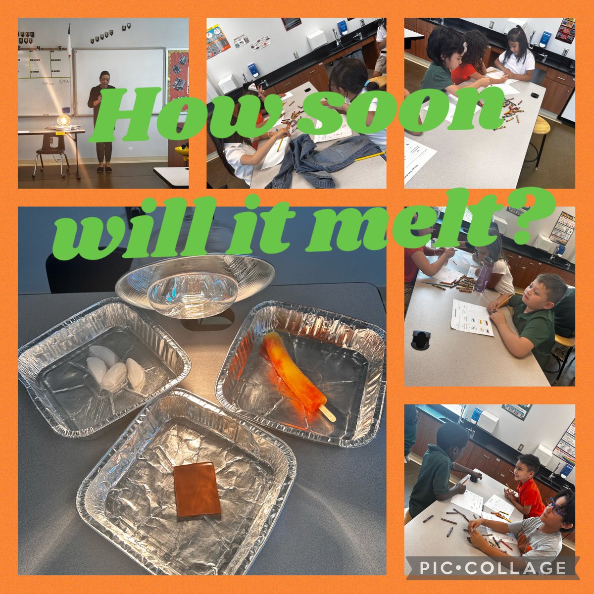 NBustiCJES's tweet photo. Mrs. Martinez’s 1st graders  are melting! 🧊🍫🍭
#NxtLevel#TeamSISD#ScienceMindsCraftExtraordinaryLabs https://t.co/5nVfeBUGSr