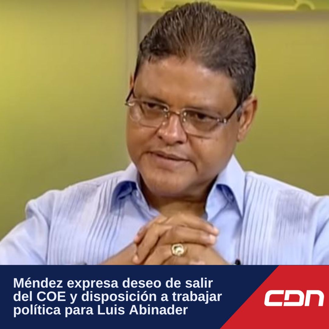 #NacionalesCDN.- En una inusual declaración, el director del Centro de Operaciones de Emergencias (COE), el general Juan Manuel Méndez, expresó abiertamente su admiración por el presidente Luis Abinader y su firme decisión de apoyarle políticamente en caso de que el mandatario se…