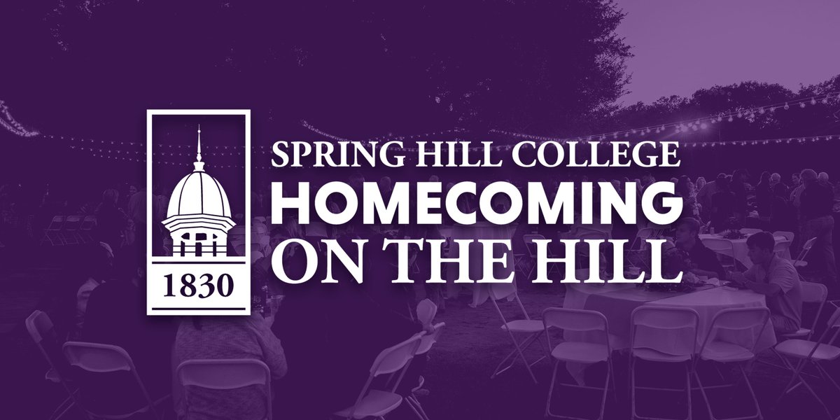 Save the date! Spring Hill College is welcoming alumni, students, parents, and families back to the Hill for Homecoming '23! Join us Friday, October 20, through Sunday, October 22 for all the fun homecoming festivities. We hope to see you all there! ow.ly/hZ4S50PF8YZ