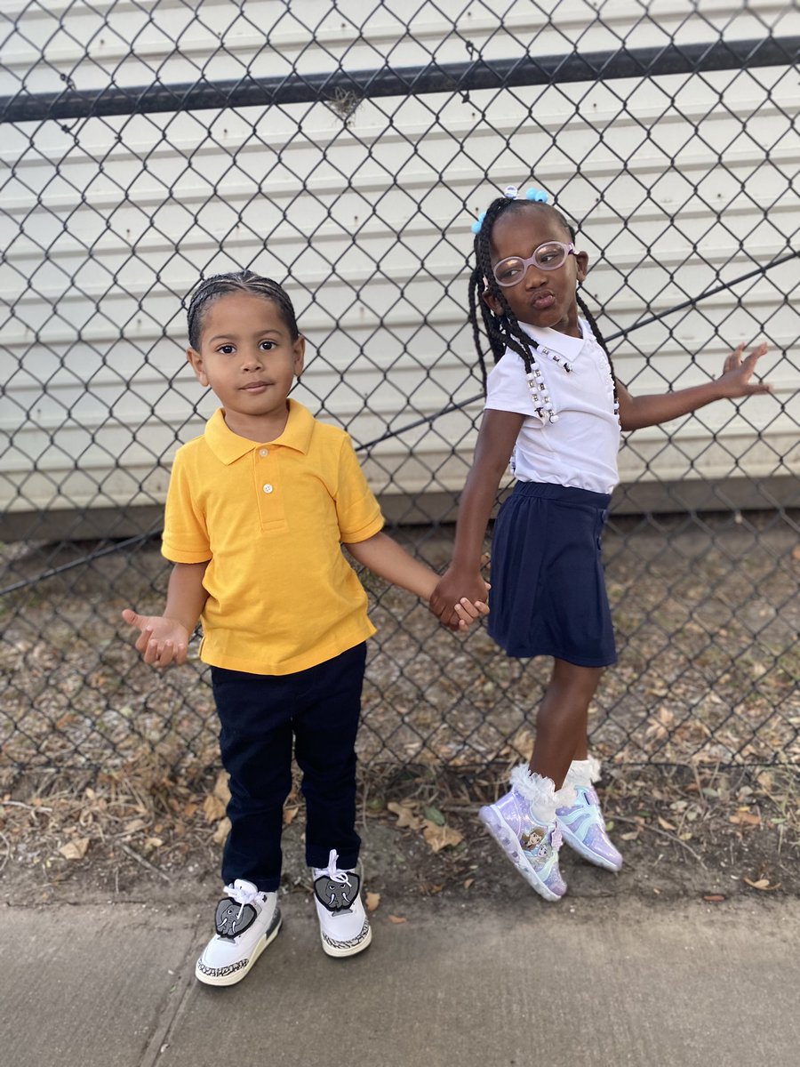 ms_ciandria's tweet photo. PreK 3 and PreK4 finna be 🔥! My grandkids definitely get it from their wonderful Poopy/Oma aka me!
Praying my babies have a BLESSED school year and I’m sending the teachers an extra blessing cause they will need it. 😆
#my❤️beats #myluvs #Oma’sBoy #Poopy’sGirl #1stDayOfSchool https://t.co/BnGLs0TWFz