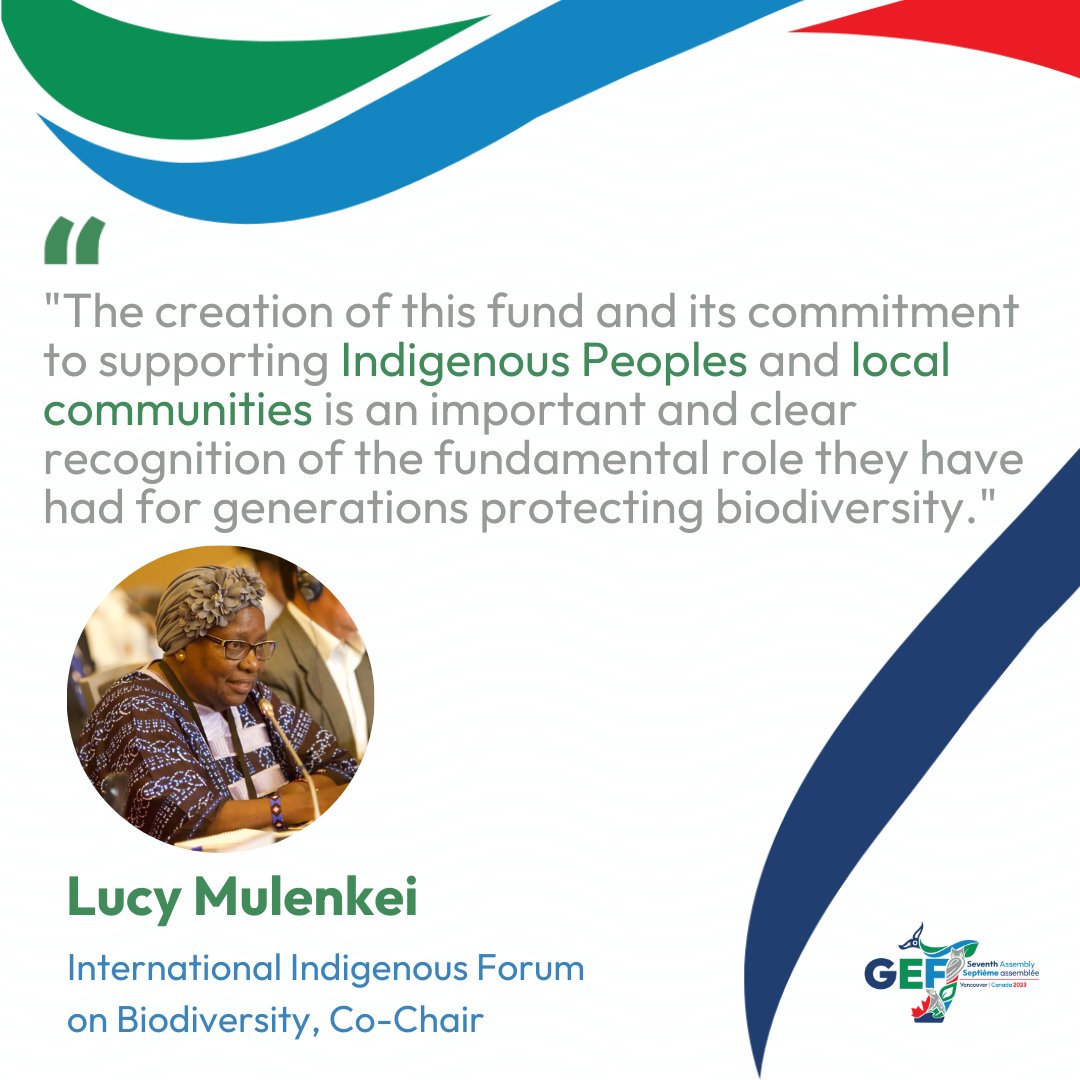 IUCN_GovRights's tweet photo. ICYMI: At #GEFassembly2023, 1️⃣8️⃣5️⃣ countries agreed to launch an innovative new fund for biodiversity. 2⃣0⃣% of its resources will support #Indigenous-led initiatives to protect and conserve biodiversity.

Learn more about the #GBFF: https://t.co/IBt9vYK5Wv https://t.co/RRRaBO9hyK