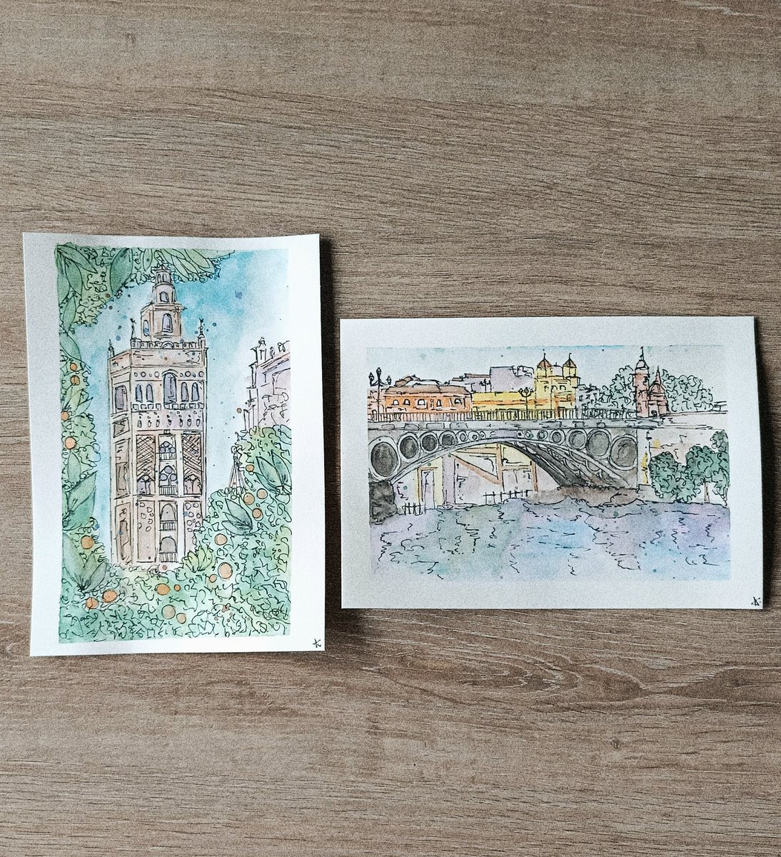 Un trocito de Sevilla en acuarela ✨🖌️
