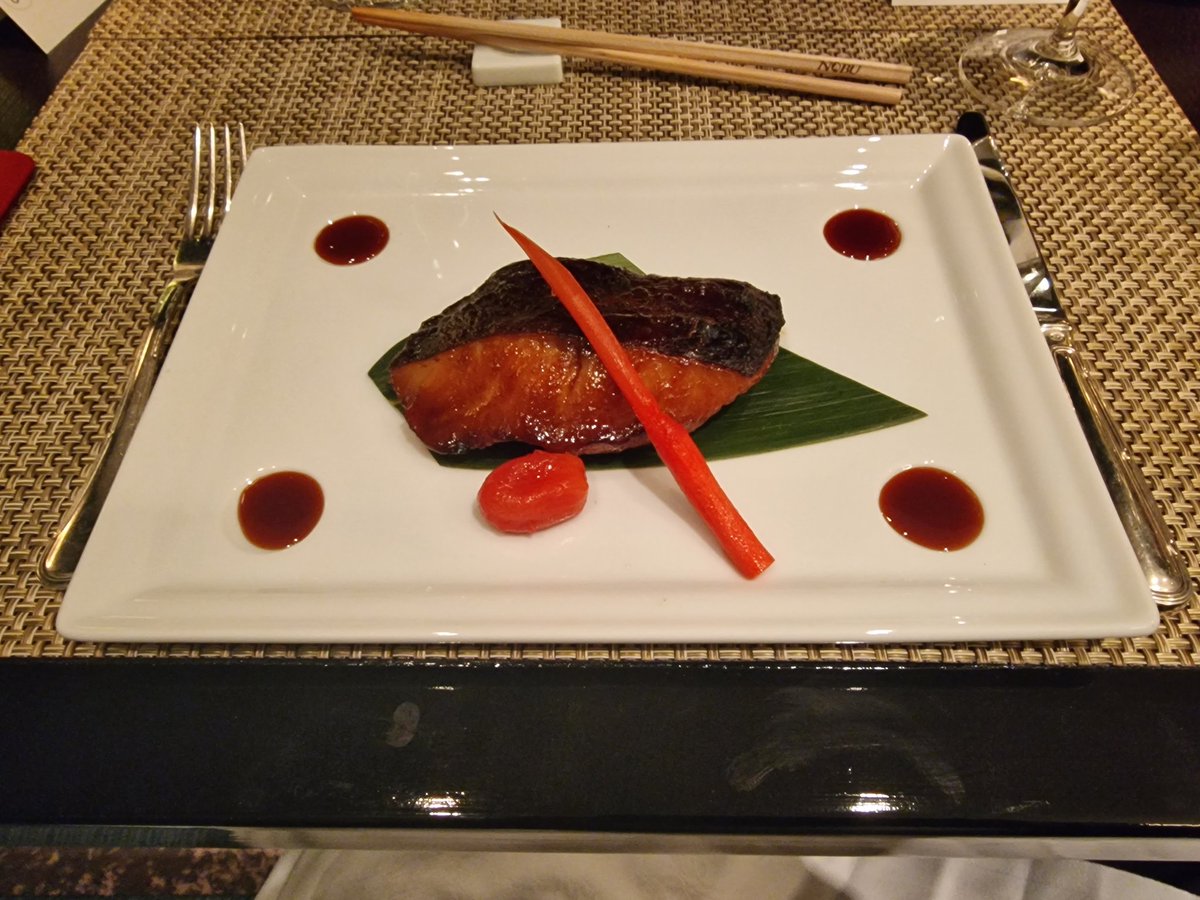 One of the best meals I've ever had on a ship. Outstanding, aboard @crystalcruises Crystal Symphony in Umi Uma (Nobo). And this wasn't all the courses.