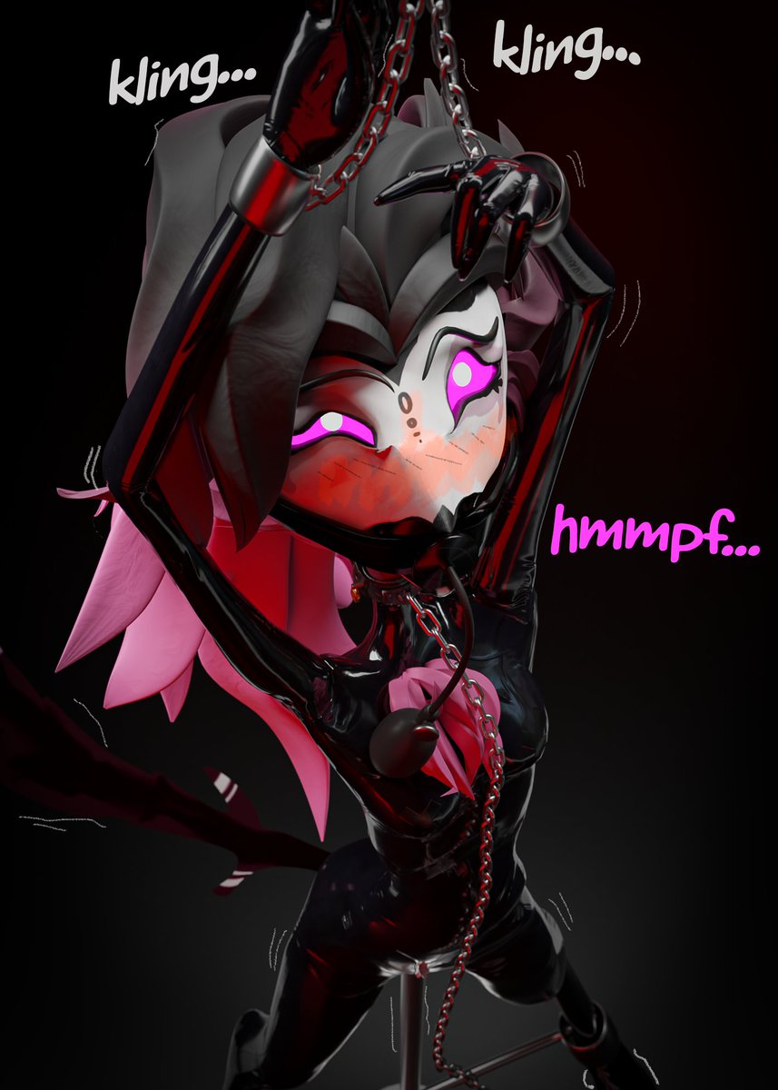 xuppery's tweet photo. what a struggle... #pumpgag #latex #HelluvaBoss https://t.co/MMp2kDJ2uV