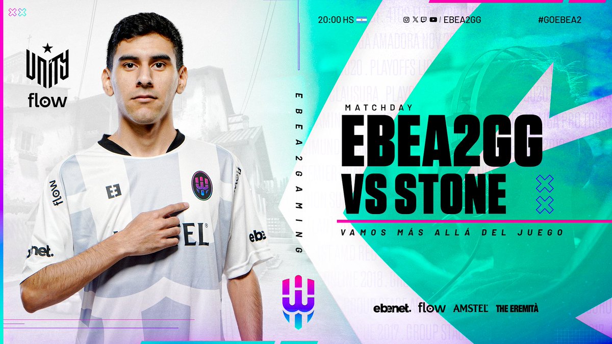EBEA2 (@ebea2gg) on Twitter photo #CSGO ¡JUEGA E2G!
Nueva jornada en la #UnityLeagueFLow de <a href="/LVPargCSGO/">Unity League Flow</a>.
🆚 <a href="/stonesportsteam/">Stone Movistar 🗿</a>
⏰ 20:00hs
💻 <a href="/Flow_ar/">Flow</a> Canal 601
📺 twitch.tv/lvparg2
#Ebenet #Flowesparavos #Amstel #EremitaGaming #CSGO ¡JUEGA E2G!
Nueva jornada en la #UnityLeagueFLow de <a href="/LVPargCSGO/">Unity League Flow</a>.
🆚 <a href="/stonesportsteam/">Stone Movistar 🗿</a>
⏰ 20:00hs
💻 <a href="/Flow_ar/">Flow</a> Canal 601
📺 twitch.tv/lvparg2
#Ebenet #Flowesparavos #Amstel #EremitaGaming