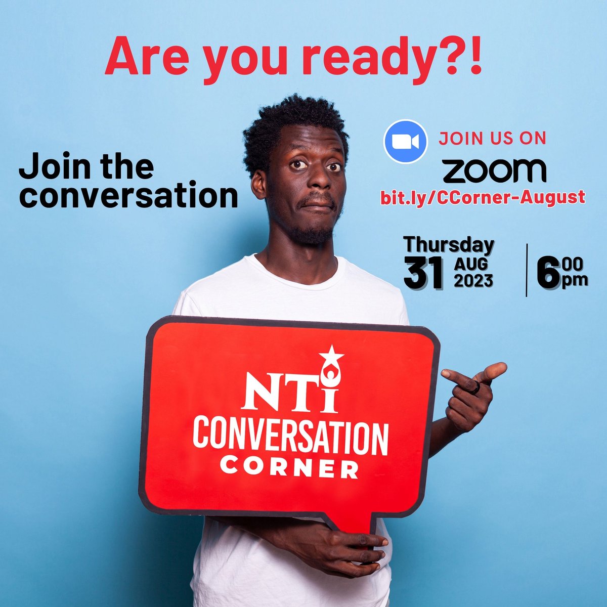 We look forward to meeting you this week at the NTI Conversation Corner on Thursday, August 31, 6pm. Password problems? Need help choosing a course? Can't get back on track? Have your questions ready and we will be there to answer. #NTI #ConversationCorner #Coursera #FreeCourses