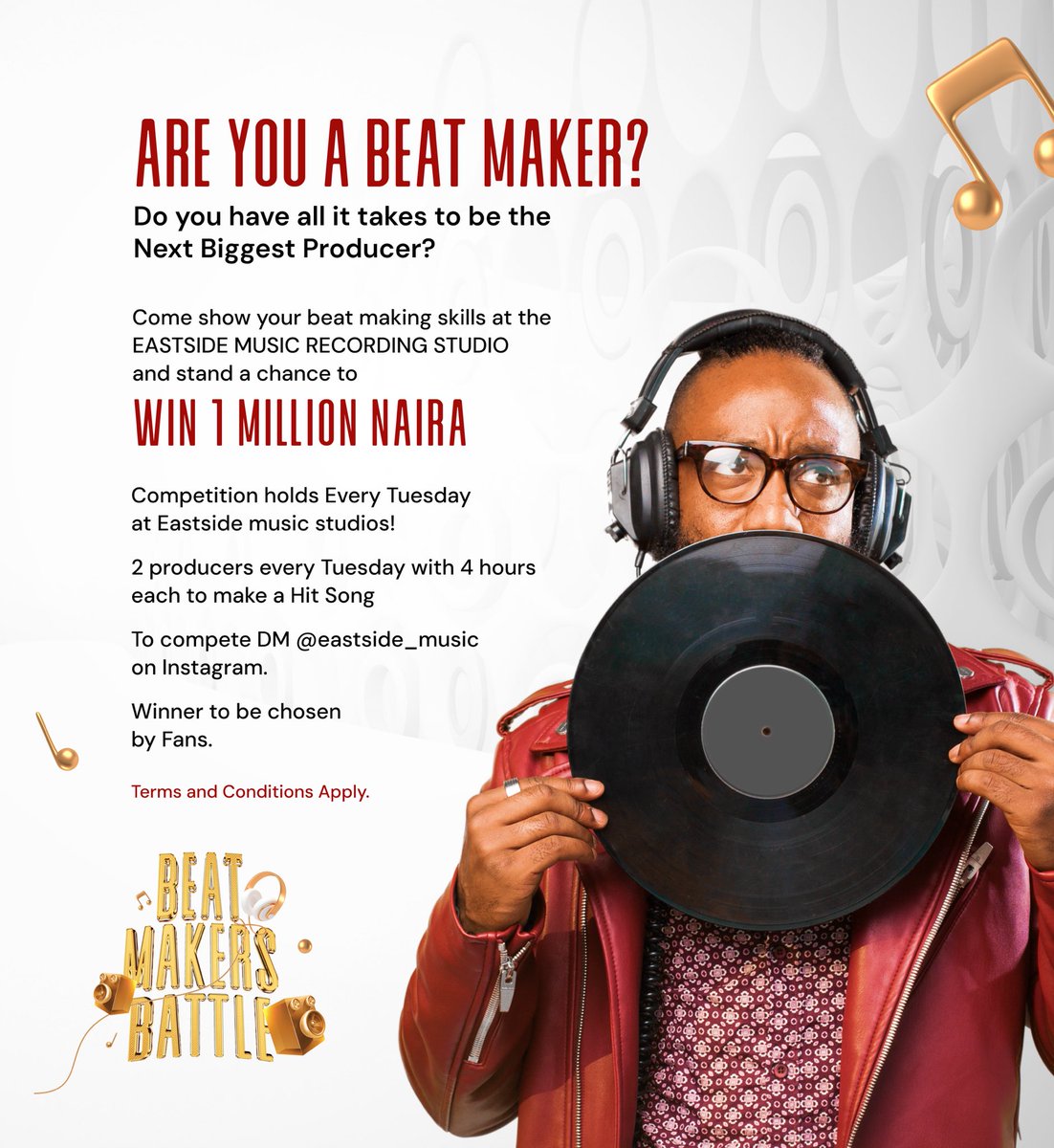 FILL THIS FORM IF YOU ARE A SOUTHEAST-BASED UNDISOVERED MUSIC PRODUCER  READY TO BATTLE FOR THE 1 MILLION NAIRA BEAT CHALLENGE. 👇  https://t.co/Qnpr01NAma