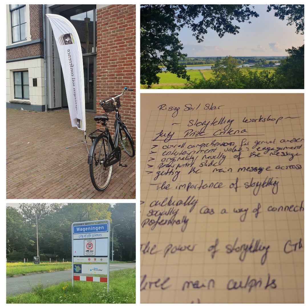 First day and impressions of the Wageningen Soil Conference!
Very nice city, hotel at the Rhine and first meeting of the #RisingSoilStar participants in the workshop. Looking forward to the competion and all the presentations the next days!
 #WSC23