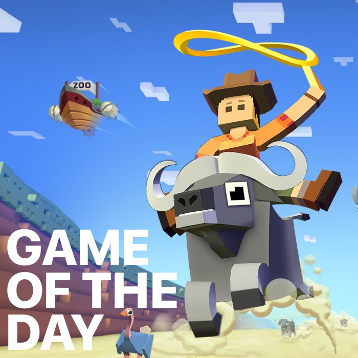 🐂 Rodeo Stampede: Sky Zoo Safari from <a href="/_Featherweight_/">Featherweight Games</a> is our #GameOfTheDay!

Wrangle buffalo and giraffes (and more exotic animals like giant crabs and winged horses) to collect them for your zoo in this wild infinite runner! Giddyup!

📲: apple.co/RodeoGOTD