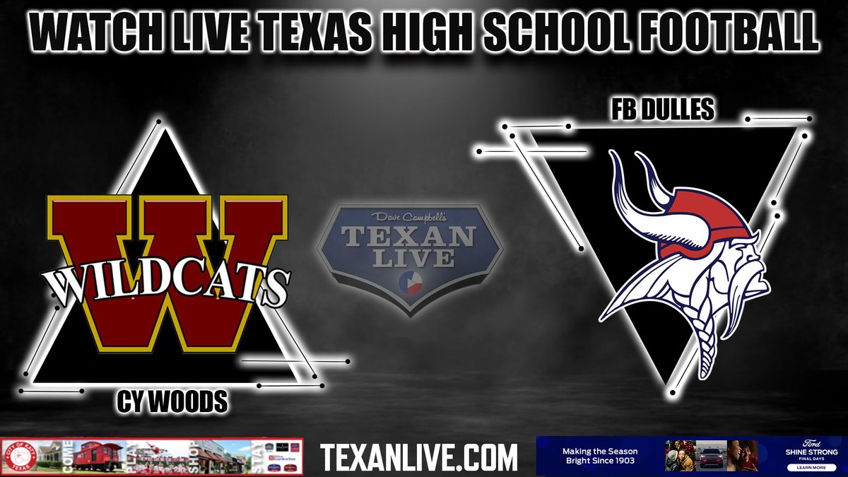 WATCH THIS FOOTBALL GAME LIVE Cy Woods vs Dulles Thursday 8/31/2023 @Proftomvenne on the call Coverage Begins at 7pm For the Live Link Click Here: bit.ly/45vAOXU @dctf #TXHSFB