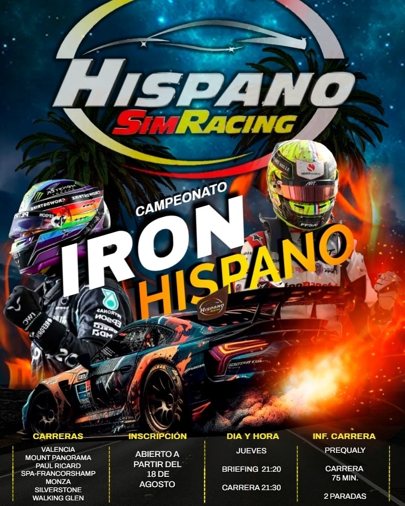 AssettoH's tweet image. Ya estamos a menos de una semana para comenzar con la prequaly, no lo pienses más, inscríbete en este campeonato y disfruta, siempre con la retransmisión de @Tvcompetizion 
discord.gg/BK37SgeBrQ