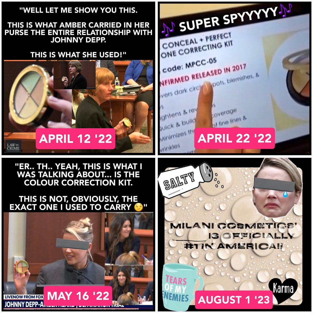 Zee28___'s tweet image. Taters gonna tate! 🥔📢🐂💩

Bullying, gaslighting and lying as badly as Mommie "foundation first, then consealer, and then ON TOP OF THAT, um, I used a, uh , like a, uh BRUISE KIT -- not a bruise kit👀... it's a THEATRE MAKEUP KIT" Dearest.

#ThankYouMilani #39mashedpotatoes