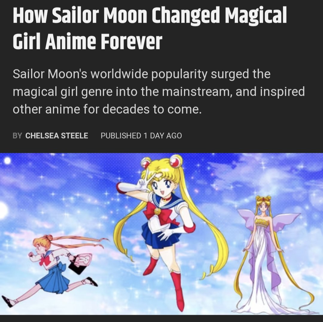 dyngafyr's tweet photo. I am curious about this article but also afraid that the magical girls that came before her will be ignored https://t.co/y4nO41Ri4c