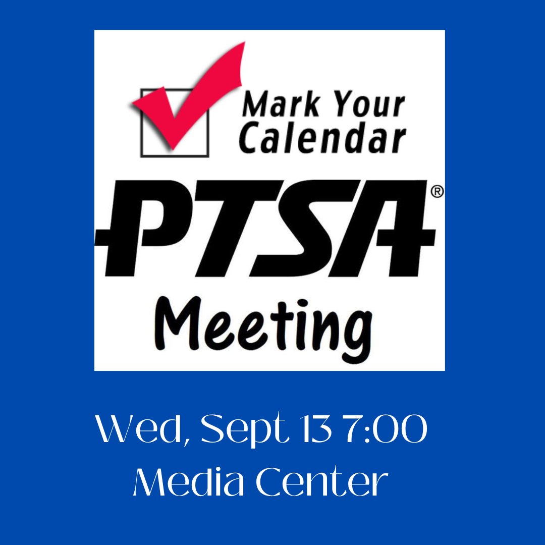 We hope everyone had a great first day!
Please plan to join us for our first PTSA meeting, September 13th!