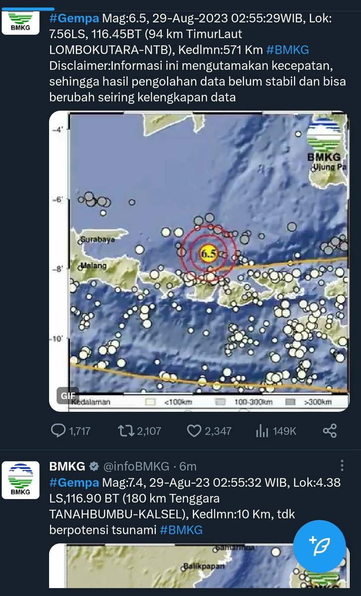 Gempa kok kangsenan