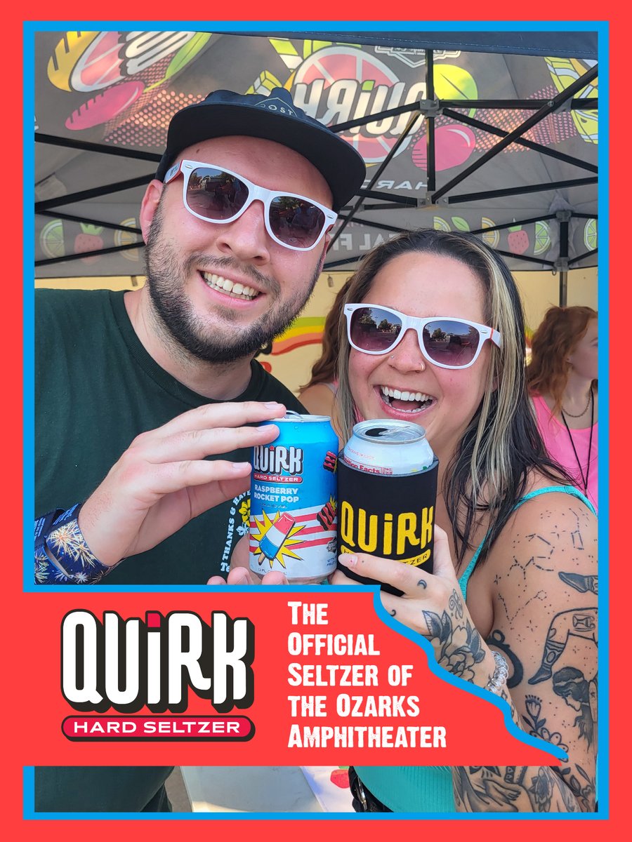 Quirk Hard Seltzer will keep you cool and refreshed all Summer long. Try one at our next show! @Boulevard_Beer
