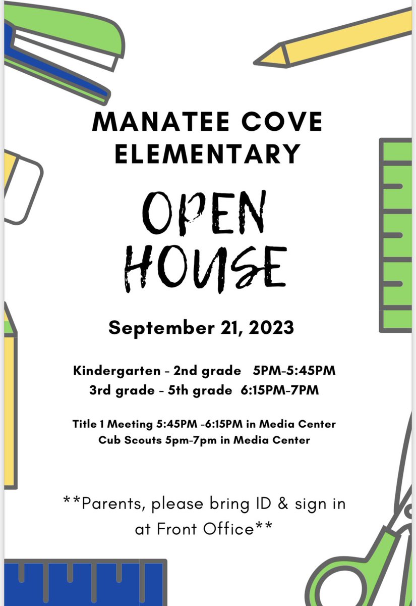ADouglasVCS's tweet photo. Parents come and join us for open house! Parents will be able to visit student classrooms throughout the night and be provided with information for this school year. We look forward to seeing everyone. https://t.co/tcHlK4ce8u